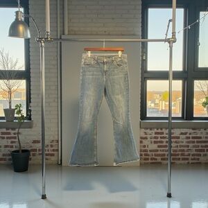 Topshop Light Blue Flare Jeans